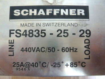 Inverter Schaffner FS 4835-25-29