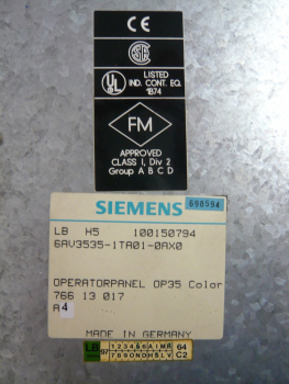 Siemens, Simatic Operator Panel OP 35 Color