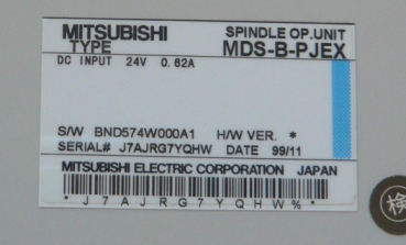 Mitsubishi Baugruppe MDS-B-P-JEX Spindel OP.Unit