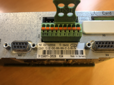 Bosch Rexroth Sercos Interface CSH01.1C-SE-ENS-NNN-NNN-S1-S-NN-FW