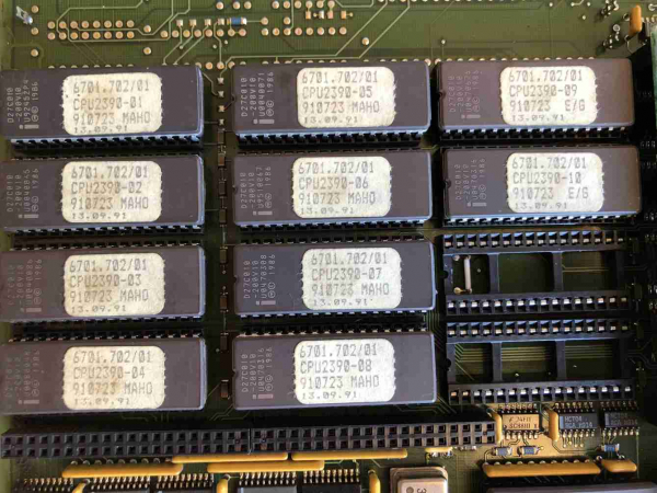 Maho vector group CENTR PROC 386 P No. 4022 226 2390 Philips 432, CPU 386/16 for MAHO milling machines Software: SW 6701.702 / 1 (4)