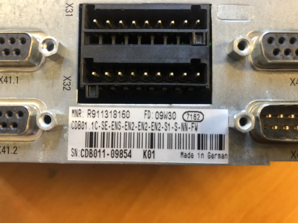 Bosch Rexroth SERCOS Interface CDB01.1C-SE-ENS-EN2-EN2-EN2-S1-S-NN-FW